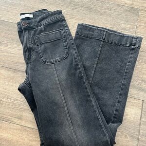 LC Lauren Conrad Black Flare & Wide Leg Jeans